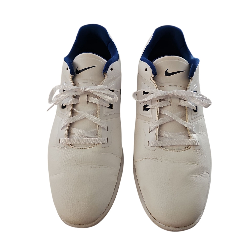 Nike Athletic Shoes Golf Cleats Vapor Pro White Faux Leather Mens 10